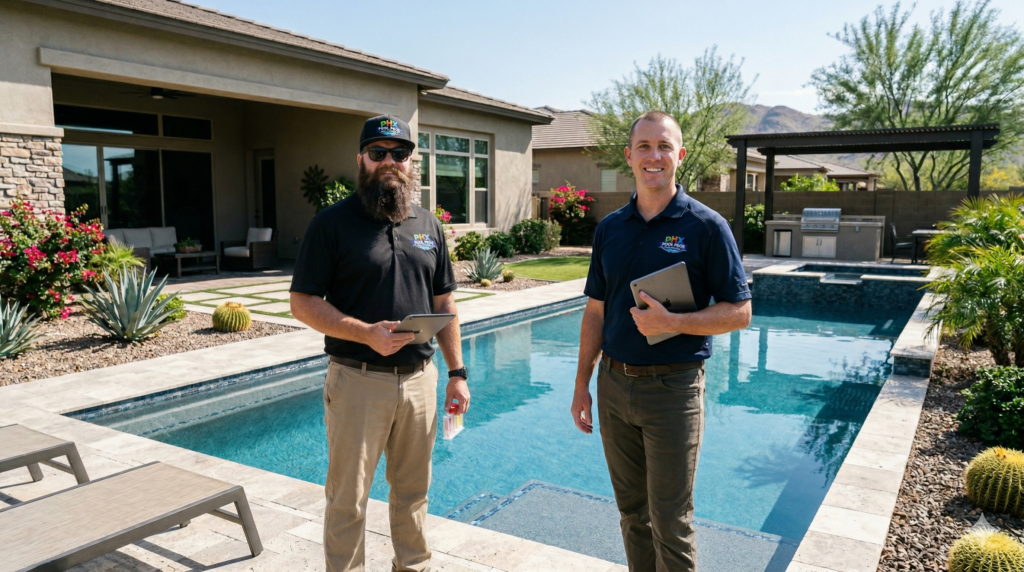 Pool professionals helping homeowners with pool service and referrals in the West Valley